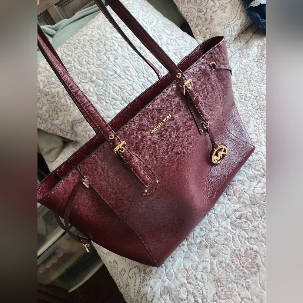 Michael Kors Deep Red Tote Bag